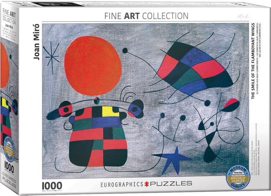 Puzzle Eurographics din 1000 de piese - Zambetul aripilor rebele, Joan Miro