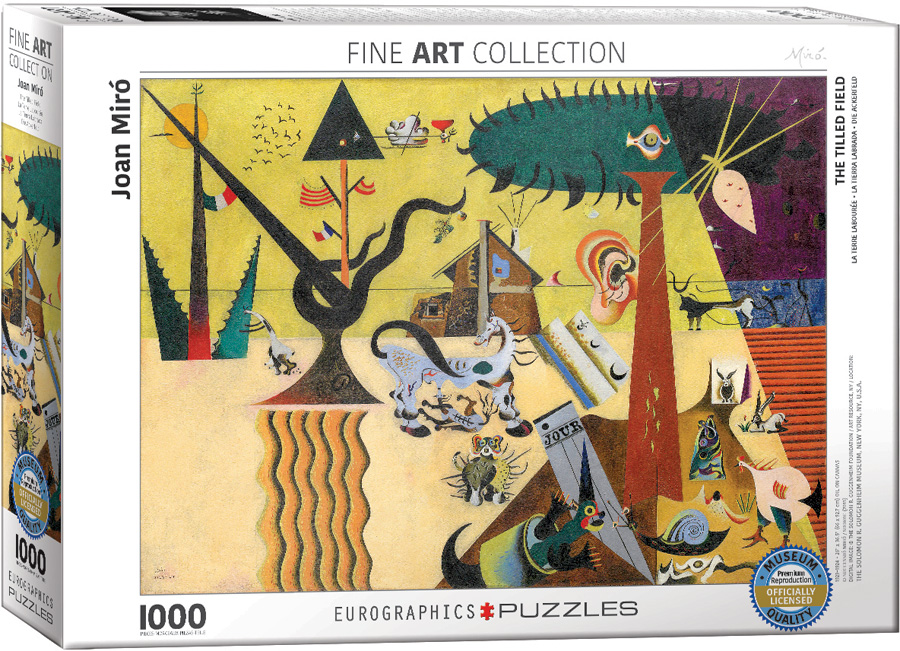 Puzzle Eurographics din 1000 de piese - Campuri arate, Joan Miro