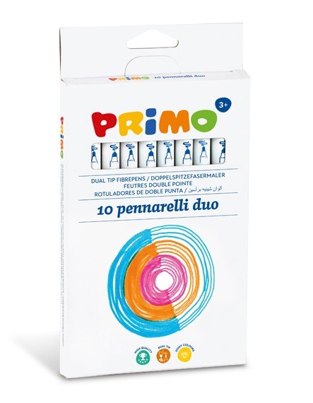 Carioci cu 2 varfuri Primo - 10 culori