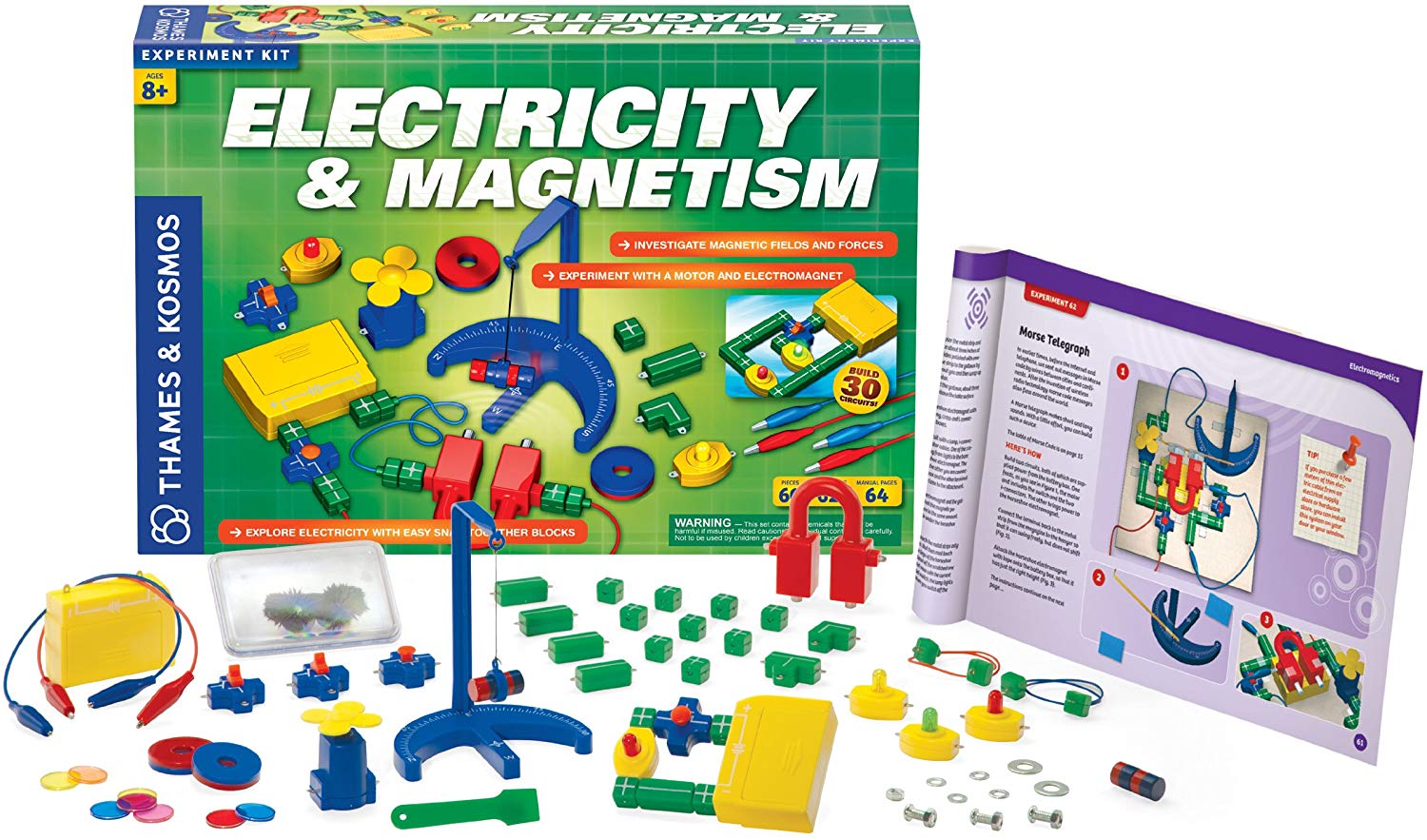 Set de experimente Kosmos - Electricitate si magnetism
