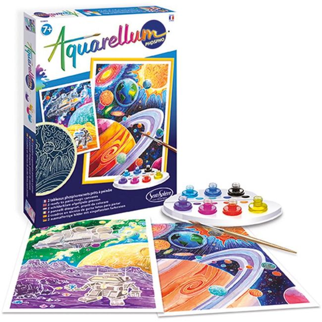 Set de colorat cu acuarele Sentosphere Aquarellum Phospho - Cosmos