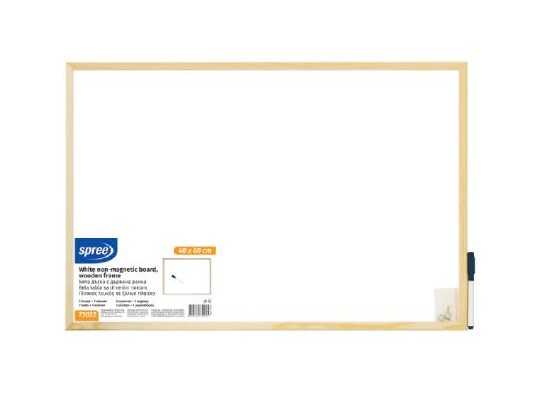 Tabla alba cu rama din lemn  Spree - 30 х 40 cm