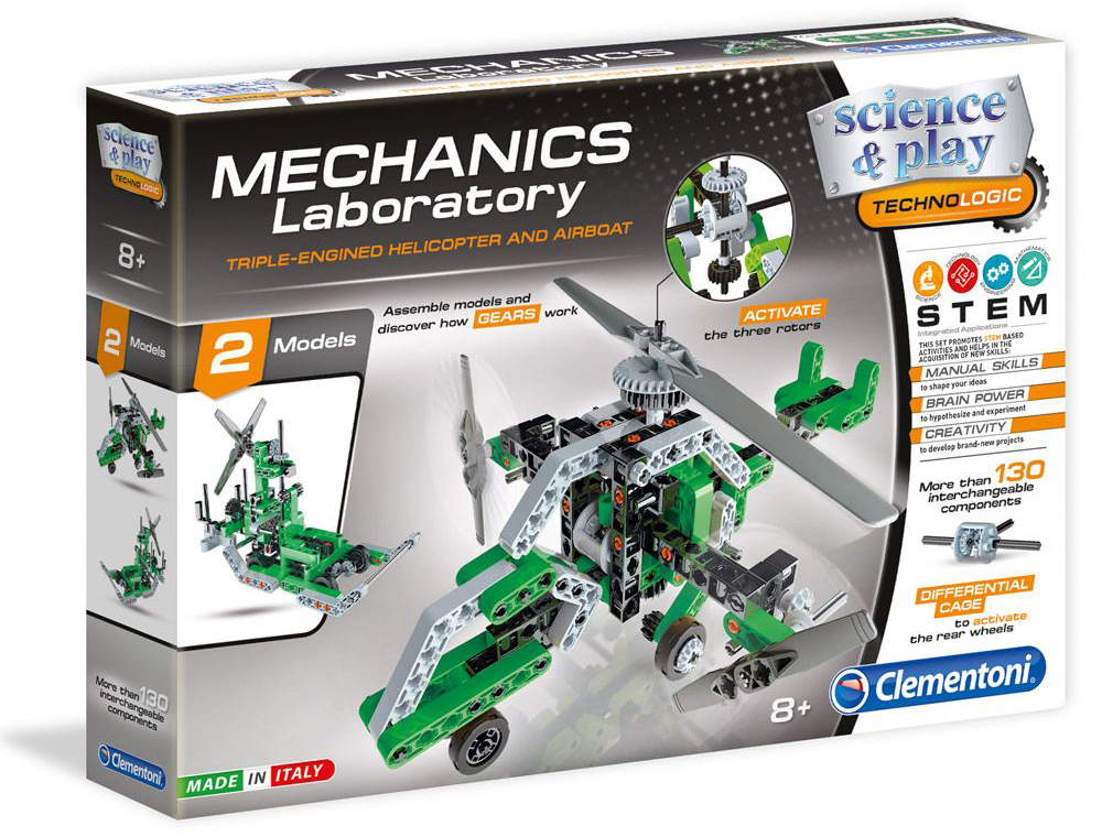 Constructor Clementoni Mechanics Laboratory - Elicopter, 130 piese