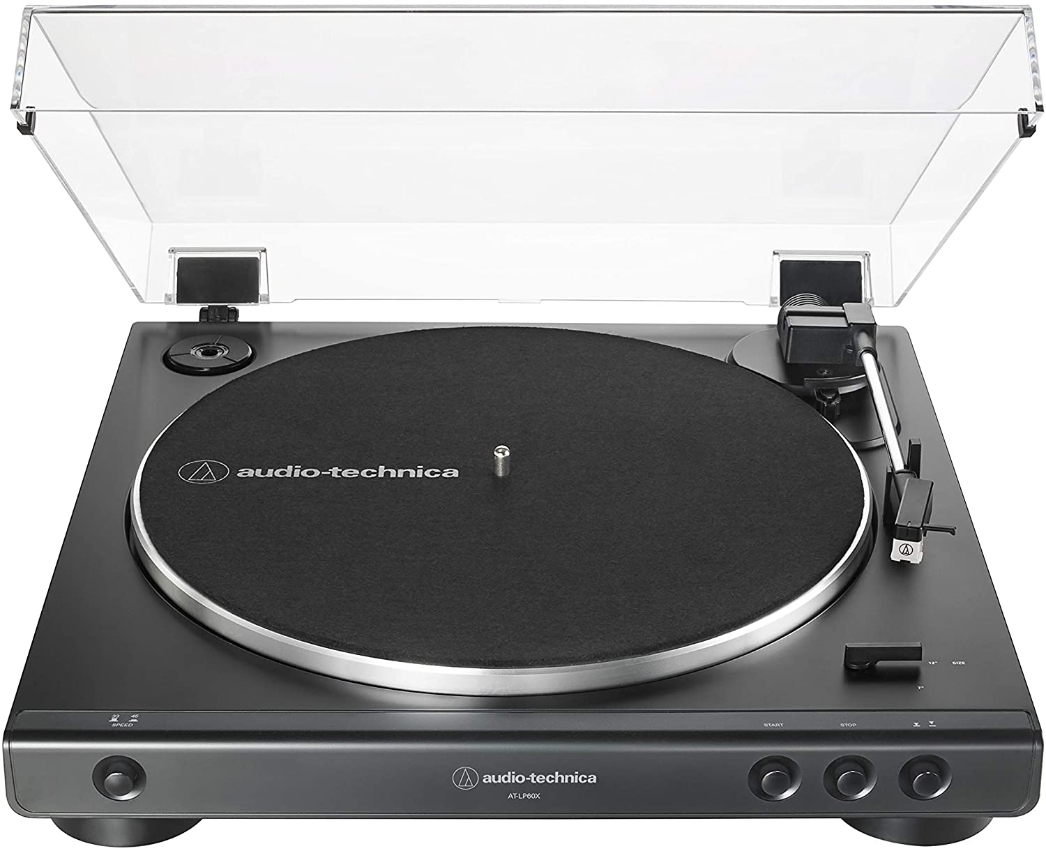 Pick-up Audio-Technica - AT-LP60XBK,  automat, negru