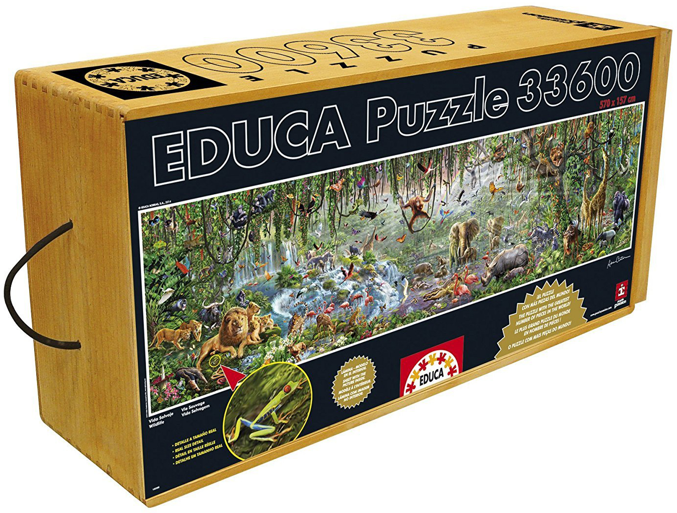 Puzzle panoramic Educa din 33 600 de piese - Viața sălbatică