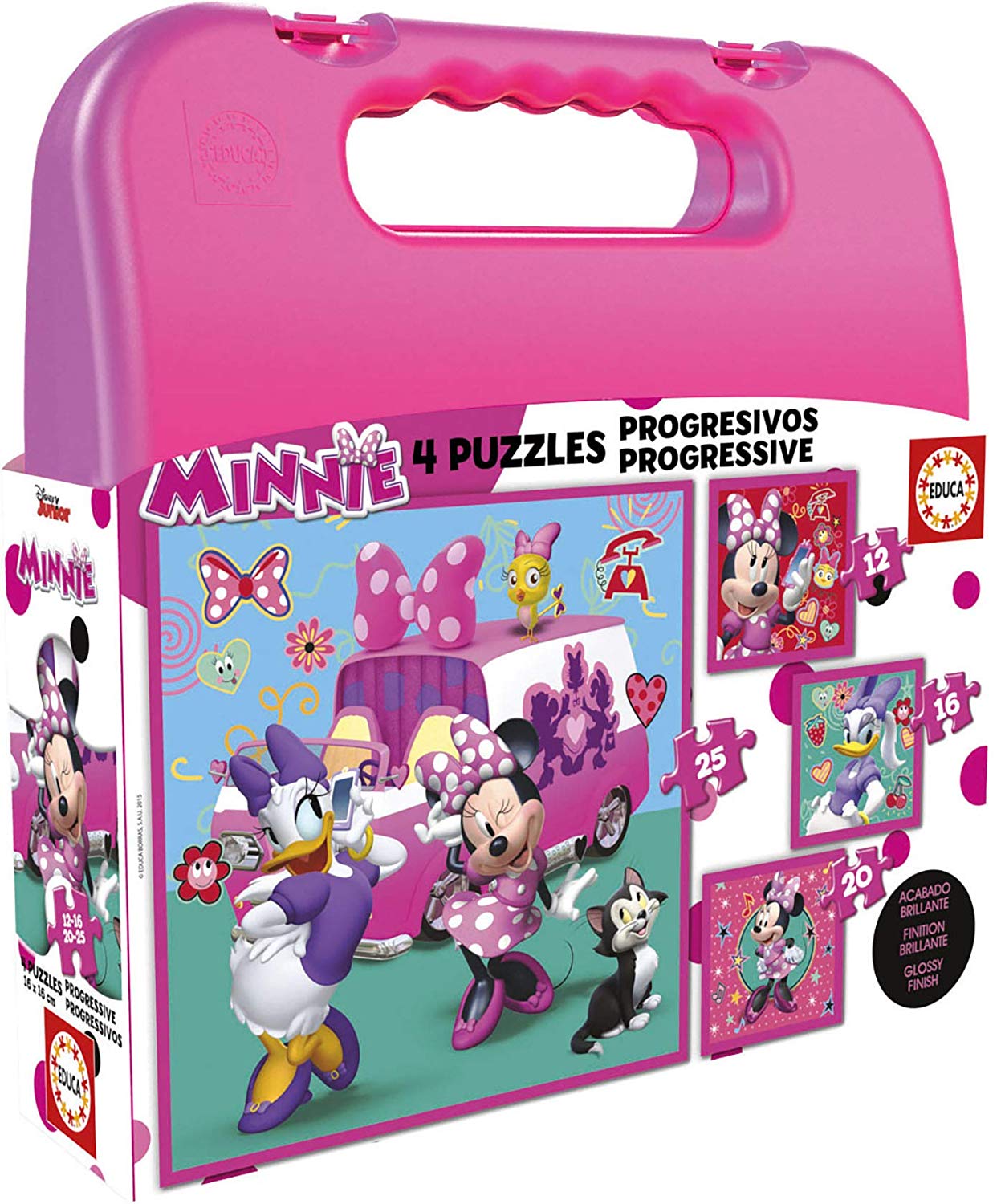 Puzzle in cutie Educa 4 in 1 -Minnie and friends