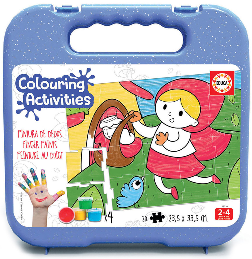 Puzzle de colorat Educa din 20 de piese - Red Riding Hood