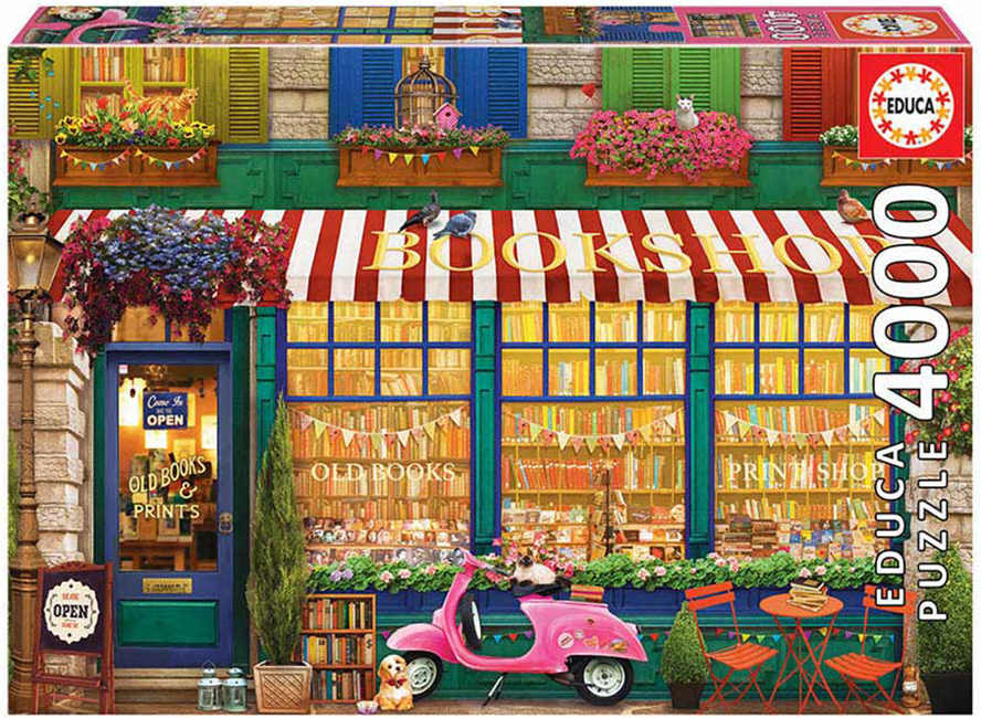 Puzzle Educa din 4000 de piese - Vintage Bookshop