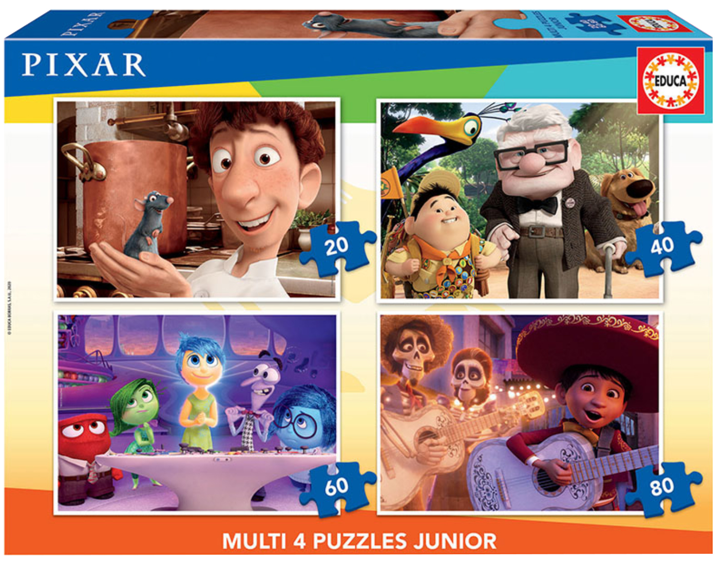Puzzle Educa 4 in 1 - Pixar