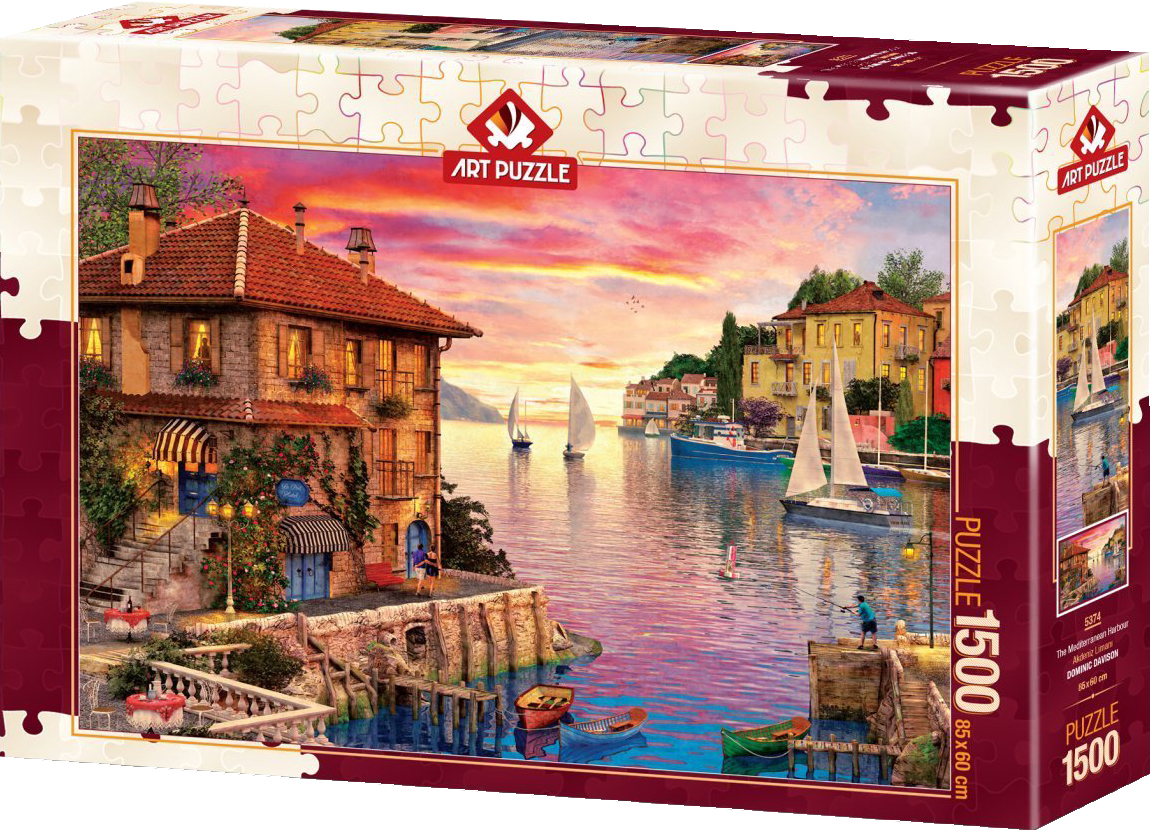 Puzzle Art Puzzle din 1500 de piese - The Mediterranean Harbour