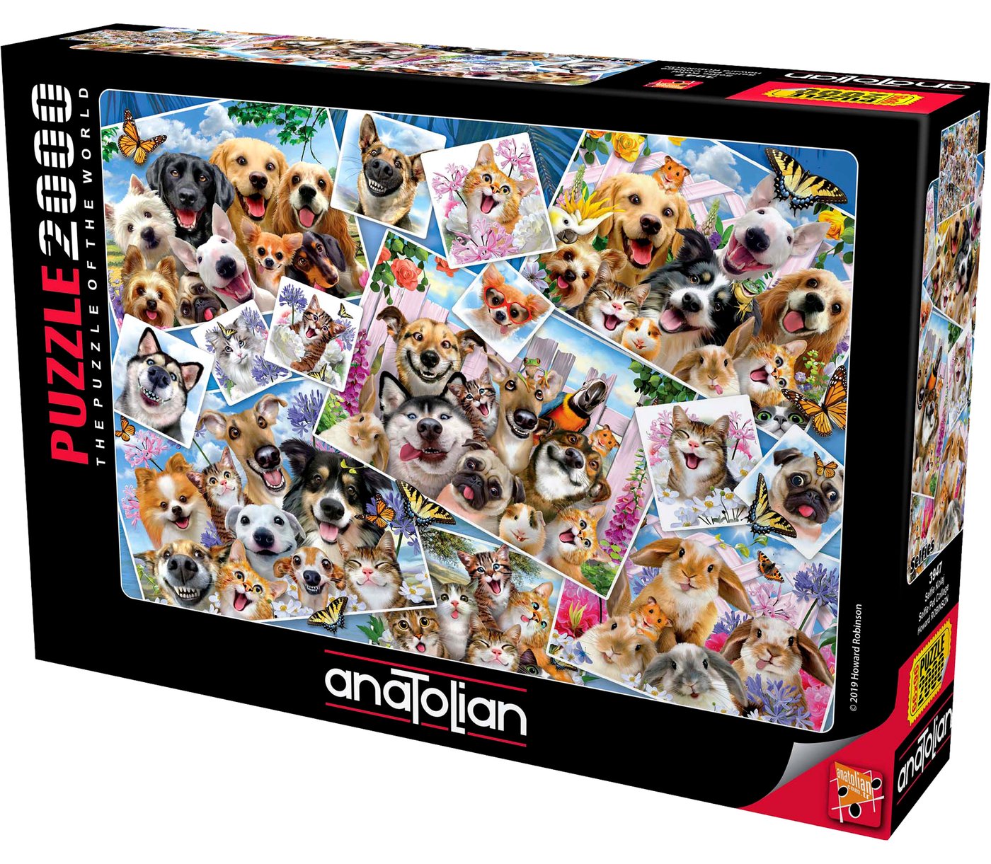 Puzzle Anatolian din 2000 de piese - Selfie Pet Collage