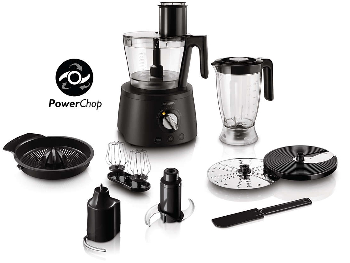Robot de bucătărie Philips - HR7776/90, 1300W, 12 vitezi, 3.4 l, negru