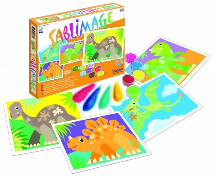 Set de desen cu nisip Sentosphere Sablimage - Dinozauri