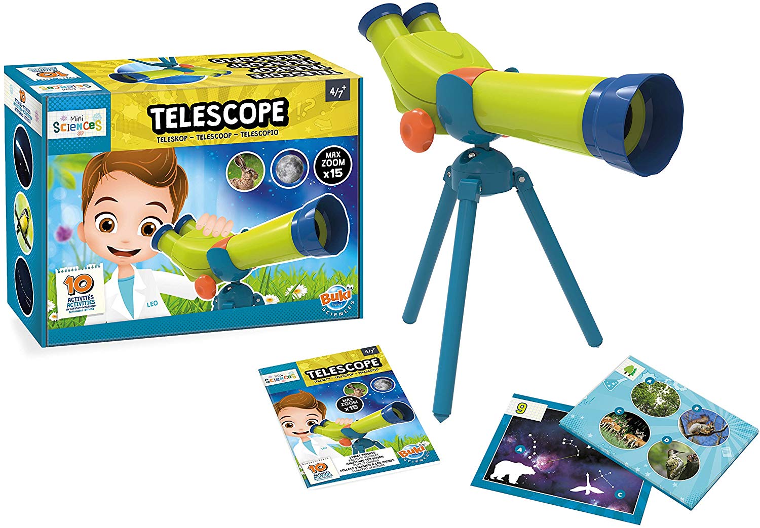 Set Mini stiinta   Buki Sciences - Telescop cu 2 oculare