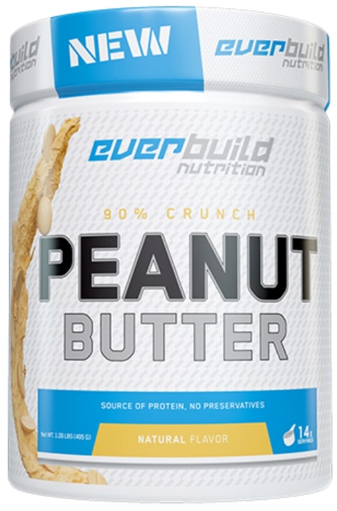 90% Crunch Peanut Butter, 495 g, Everbuild