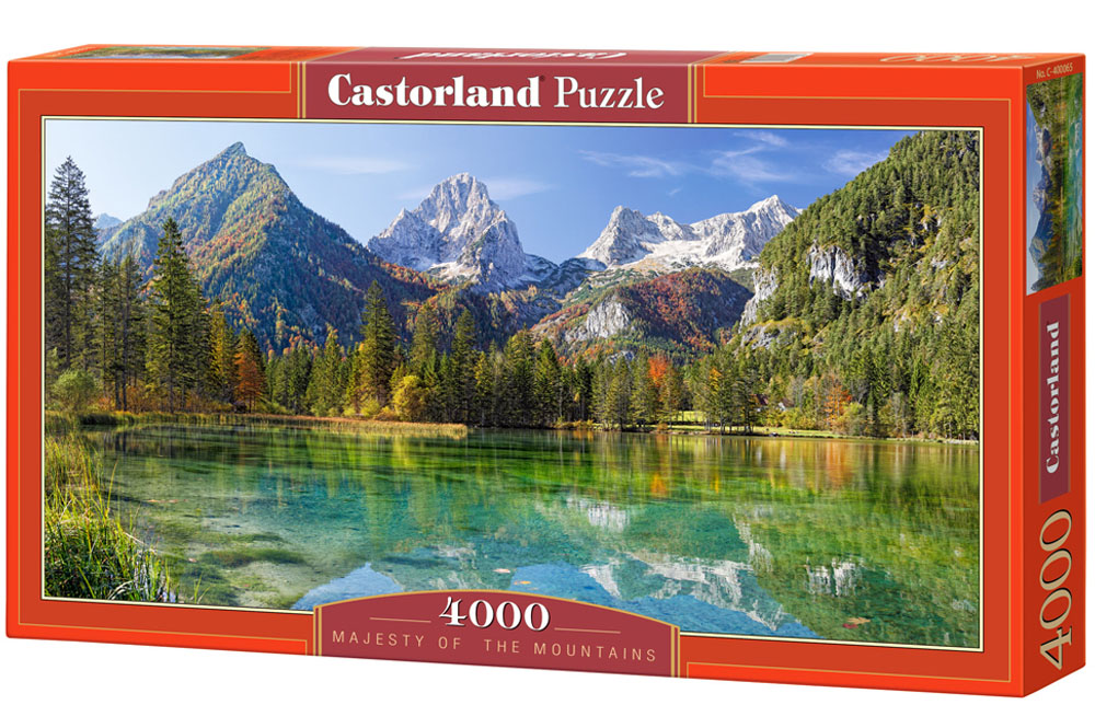 Puzzle panoramic Castorland din 4000 de piese - Maretia muntilor