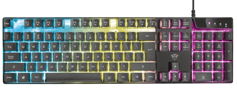 Tastatura Trust GXT 835 Azor cu fir, ng Tastatura Trust GXT 835 Azor cu fir, ng - imagine 2