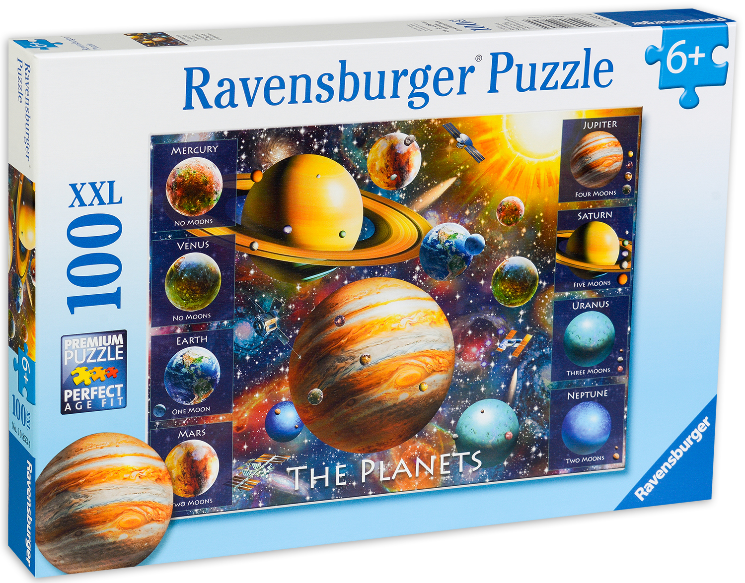 Puzzle Ravensburger din 100 XXL de piese - Planete