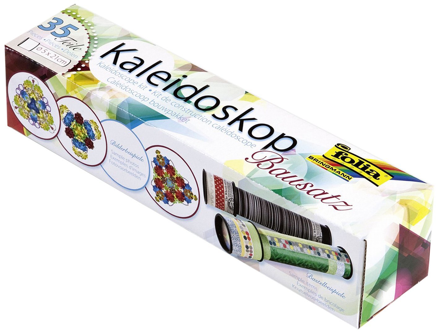 Set creativ Folia - Fa-ti singur caleidoscop, 35 piese