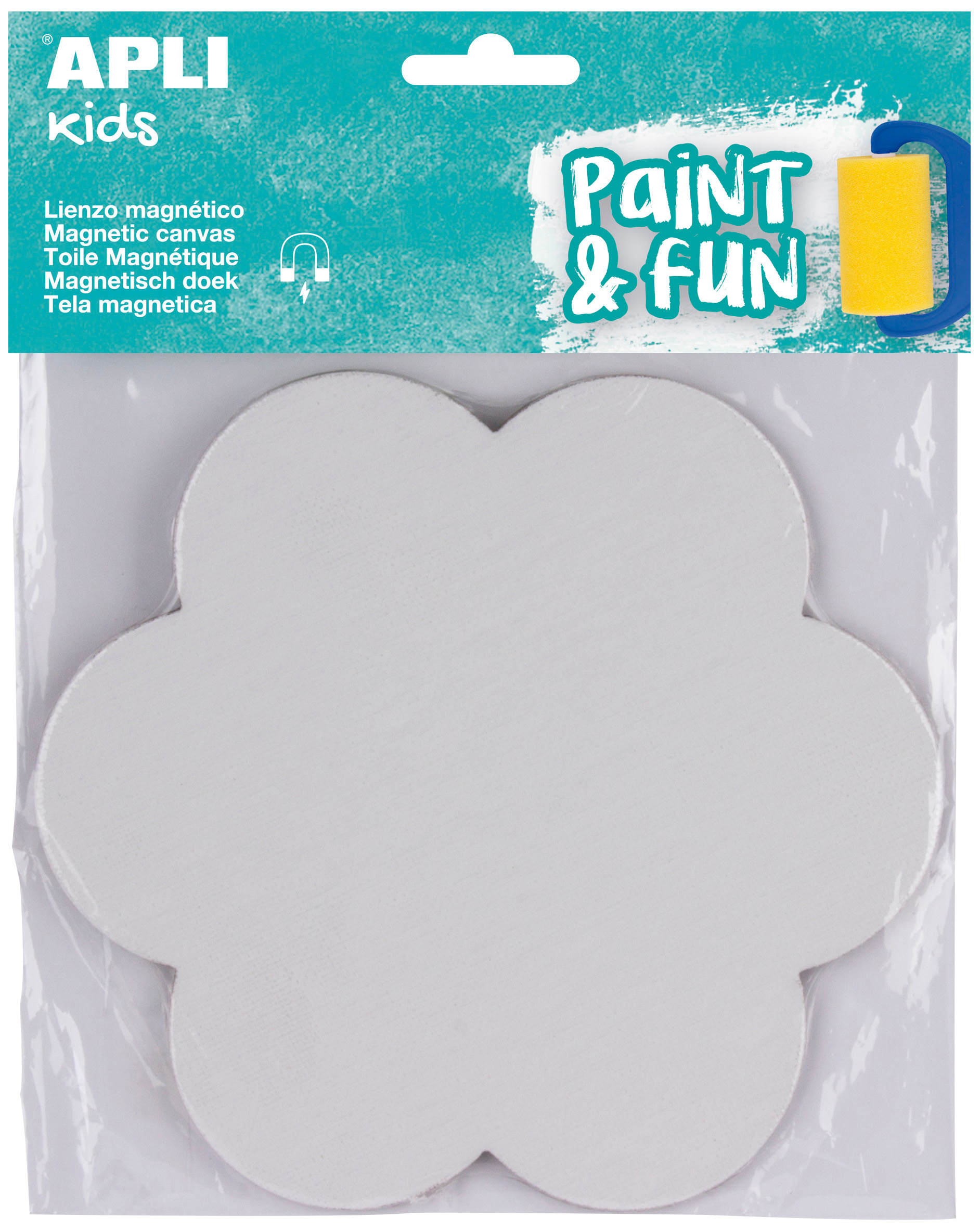 Panza pentru desen APLI - Floare, 15 х 15 сm, magnetica