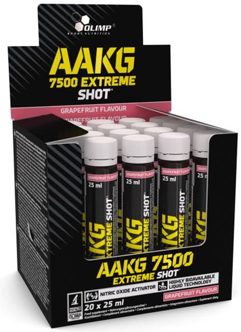AAKG 7500 Extreme Shot Box, grapefruit, 20 shoturi, Olimp
