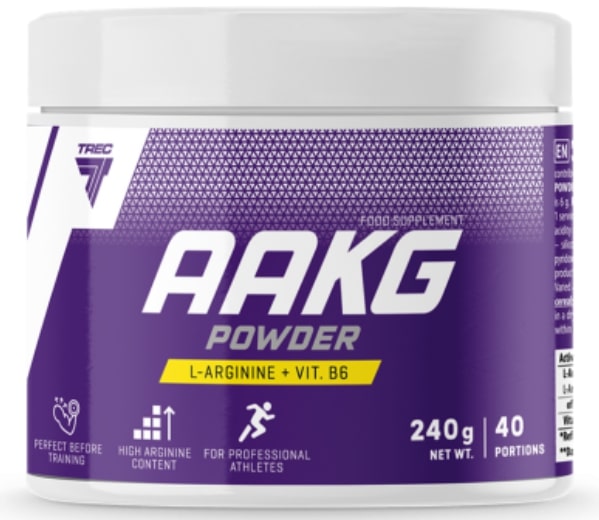 AAKG Powder, portocală, 240 g, Trec Nutrition