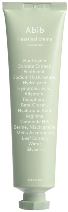 Abib Heartleaf Cremă de față calmantă, 75 ml