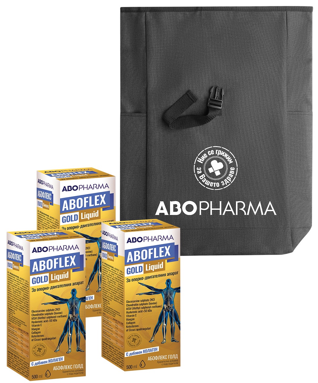 Aboflex Gold + Colagen, 3 x 500 ml, Abo Pharma
