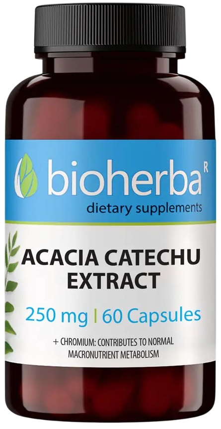 Acacia Catechu Extract, 250 mg, 60 capsule, Bioherba
