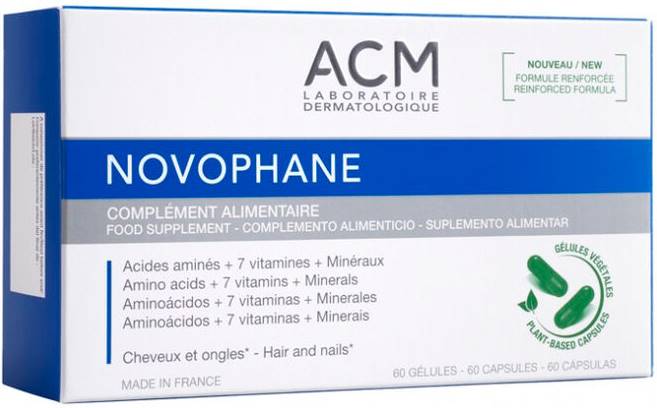 ACM Supliment nutritiv pentru unghii și păr frumoase Novophane, 60 capsule