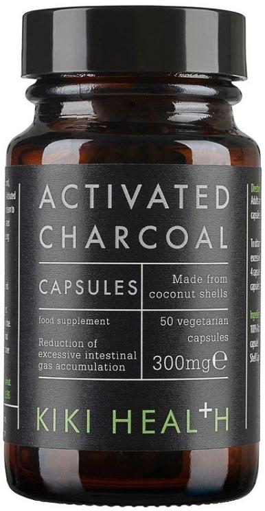 Cărbune activ, 300 mg, 50 capsule, Kiki Health