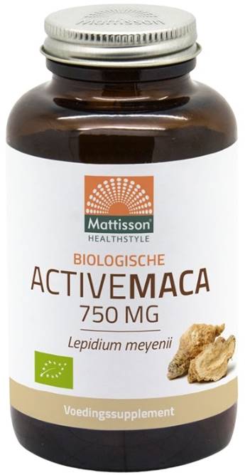 Active Maca, 750 mg, 90 capsule, Mattisson Healthstyle