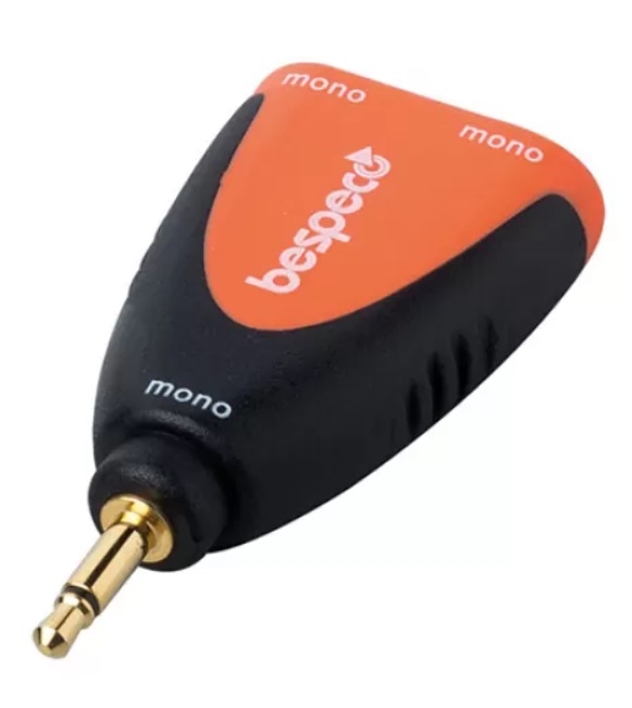 Adaptor Bespeco - SLAD220, 3,5 mm - 3,5 mm, negru/portocaliu
