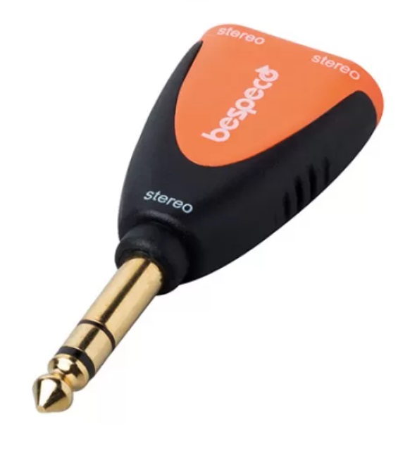 Adaptor Bespeco - SLAD230, 6,3 mm - 3,5 mm, negru/portocaliu