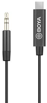 Adaptor Boya - BY-K2, TRRS/Type-C, negru