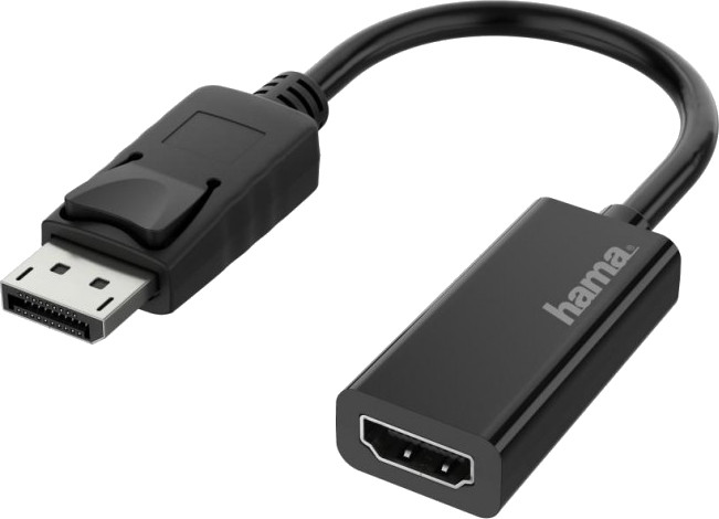 Adaptor Hama - 200335, DisplayPort/HDMI, negru