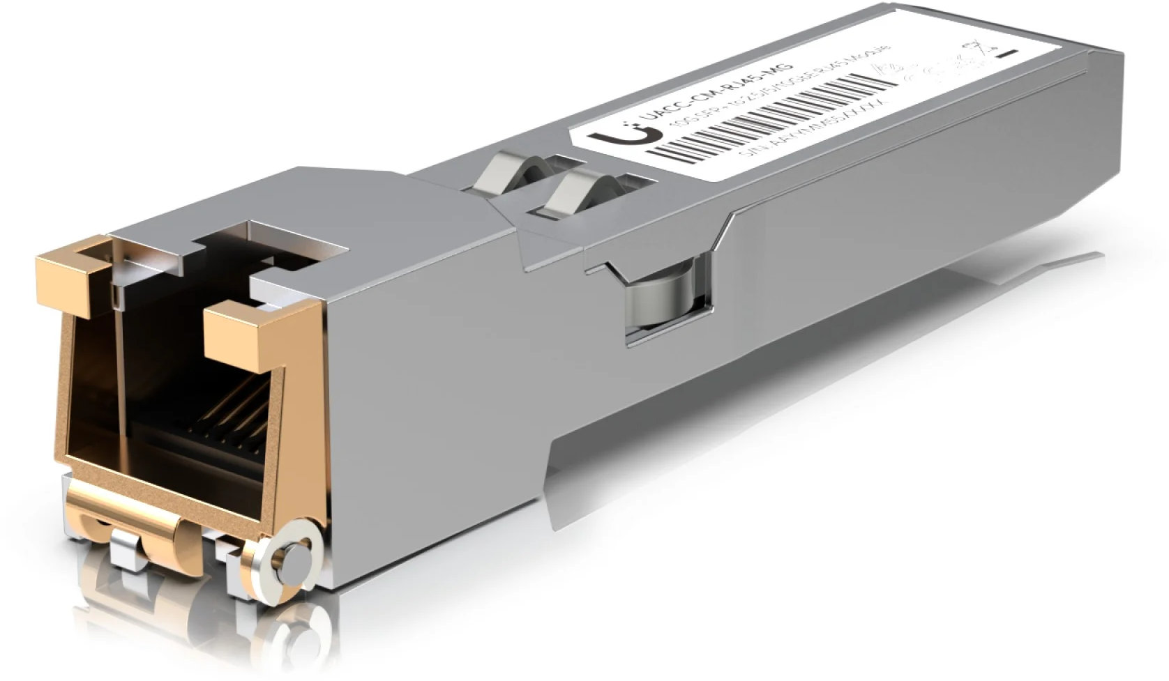 Adaptor Ubiquiti – UACC-CM-RJ45-MG, SFP+/RJ45, până la 10 Gbps, gri