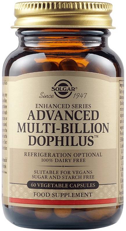 Advanced Multi-Billion Dophilus, 60 capsule vegetale, Solgar