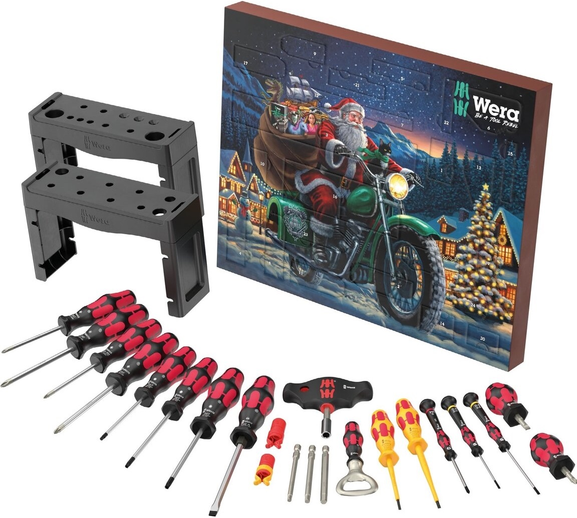 Calendar Advent cu instrumente Wera - 2025, 28 piese