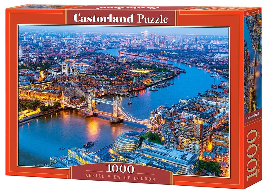 Puzzle Castorland din 1000 de piese - Londra vazuta prin ochii paserei