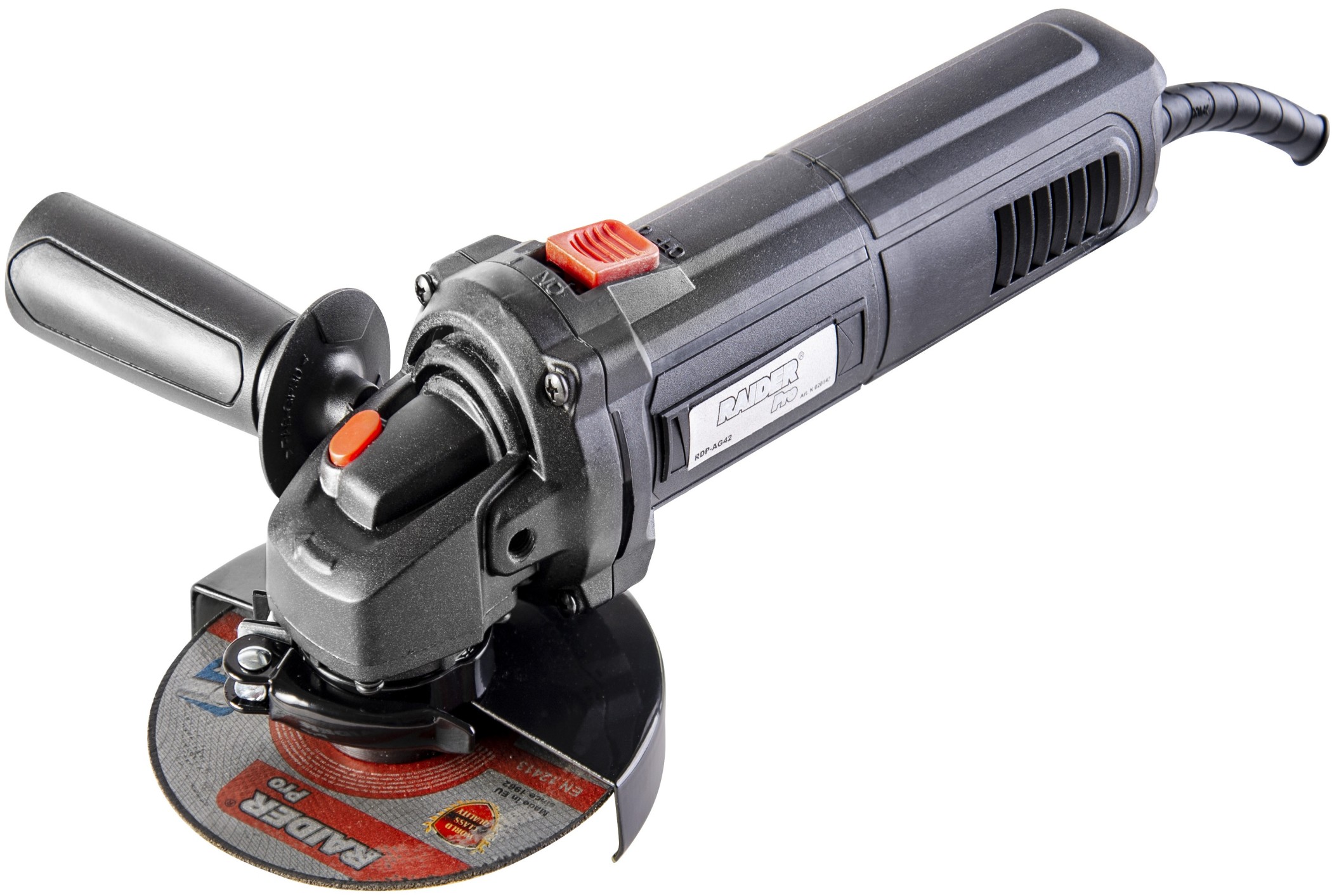 Polizor unghiular Raider - Pro, RDP-AG42, 125 mm, 750W,  Black edition