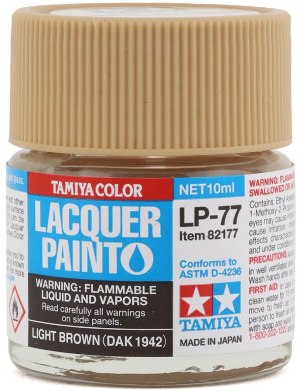 Vopsea lac acrilic  Tamiya - Light Brown DAK 1942 LP-77 (10ml) (TAM82177)