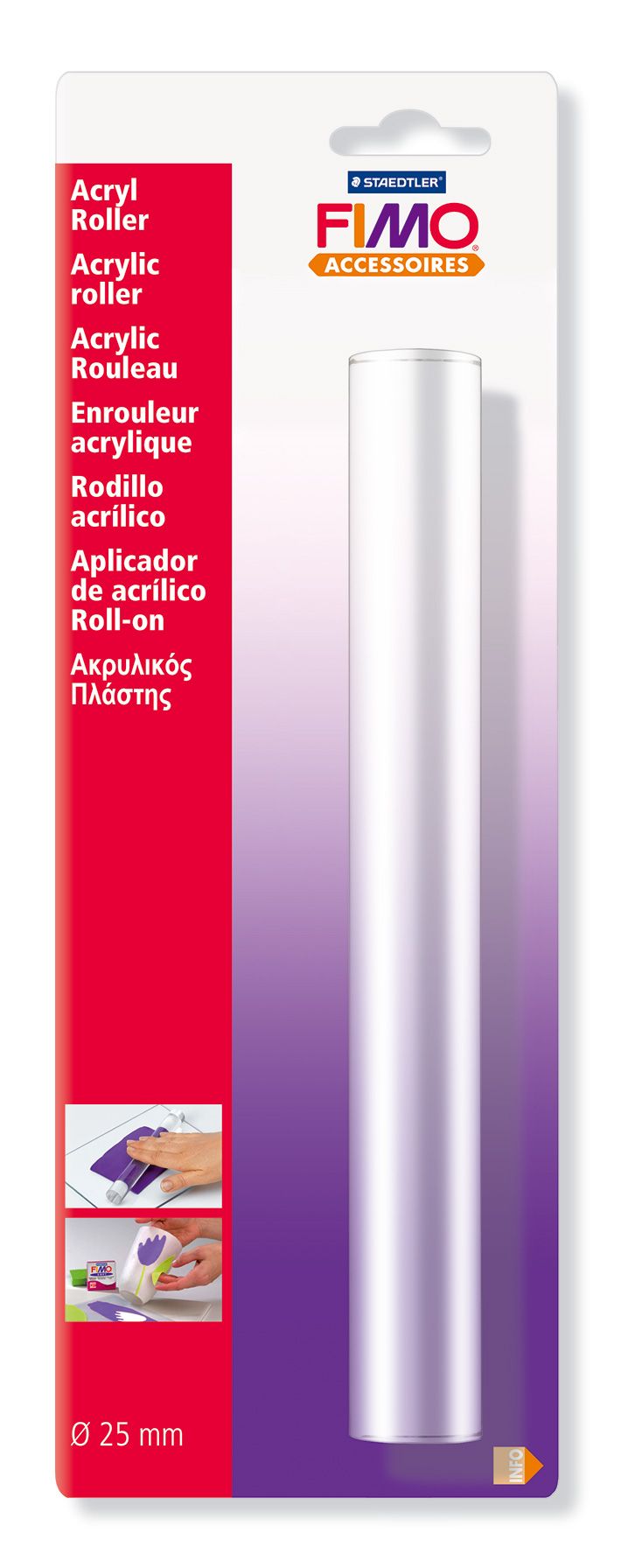 Sucitor acrilic Staedtler Fimo - ф 25 mm, 20 cm