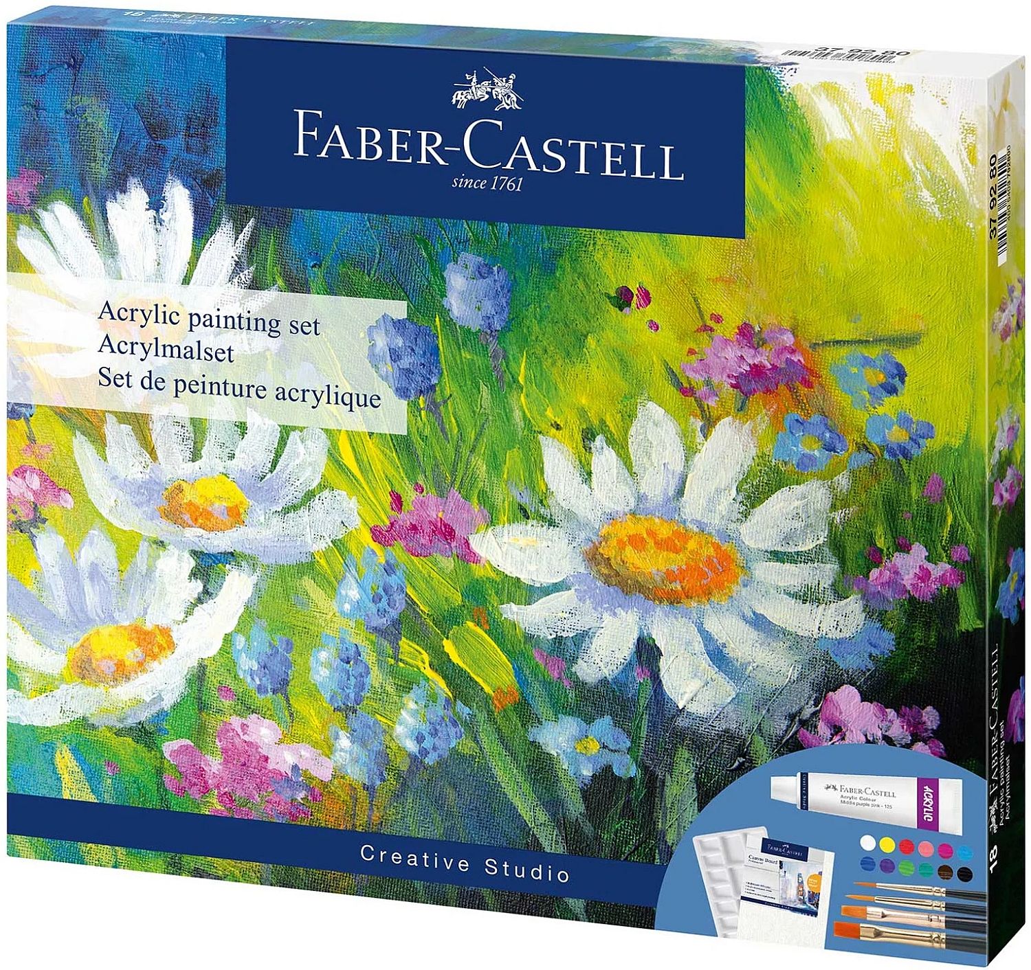 Vopsele acrilice  Faber-Castell Creative Studio - 18 buc