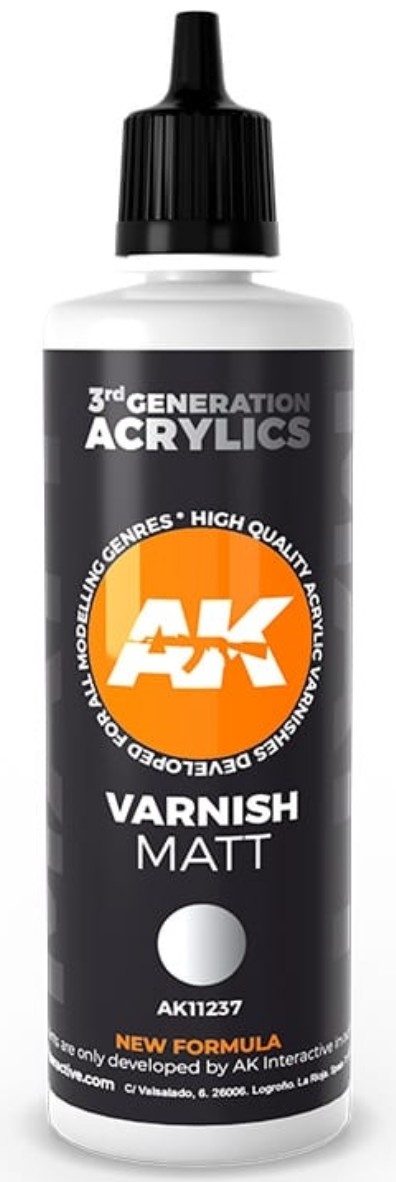 Vopsele acrilice de nouă generație AK Interactive - Matt Varnish AK11237 (100 ml)