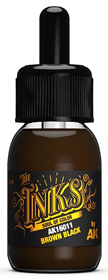 Cerneală acrilică  AK Interactive - Brown Black, 30ml