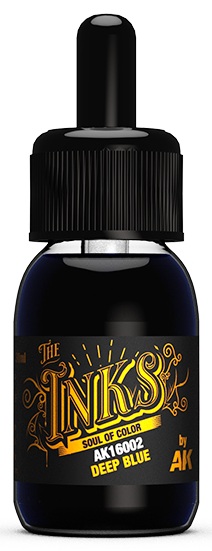 Cerneală acrilică AK Interactive - Deep Blue, 30ml