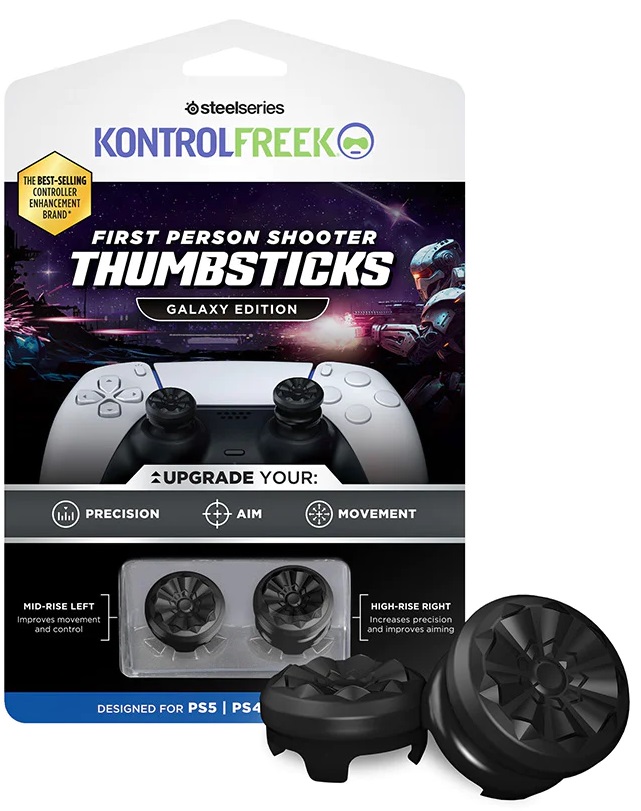 Accesoriu KontrolFreek - Performance Thumbsticks FPS Freek Galaxy, negru (PS4/PS5)
