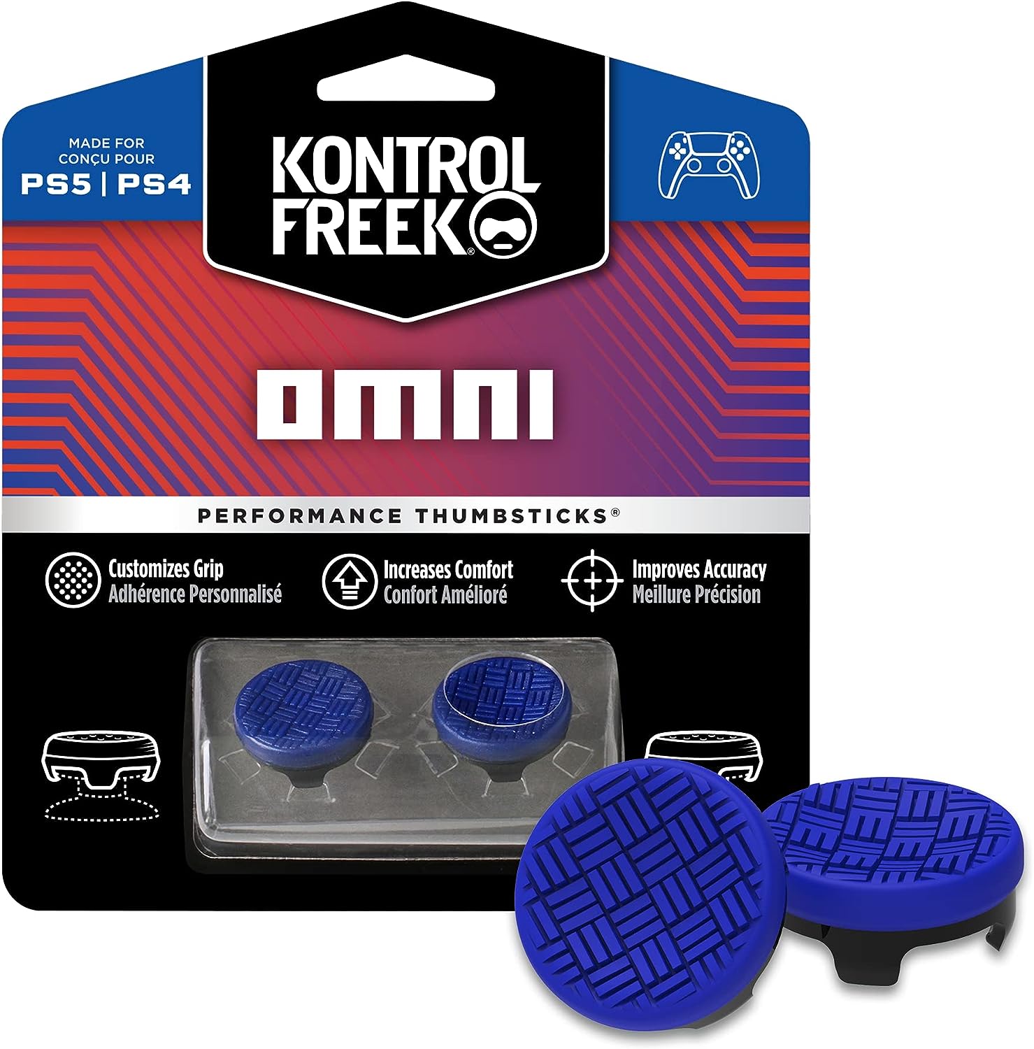 Accesoriu KontrolFreek Performance Thumbsticks Omni albastru PS4 PS5