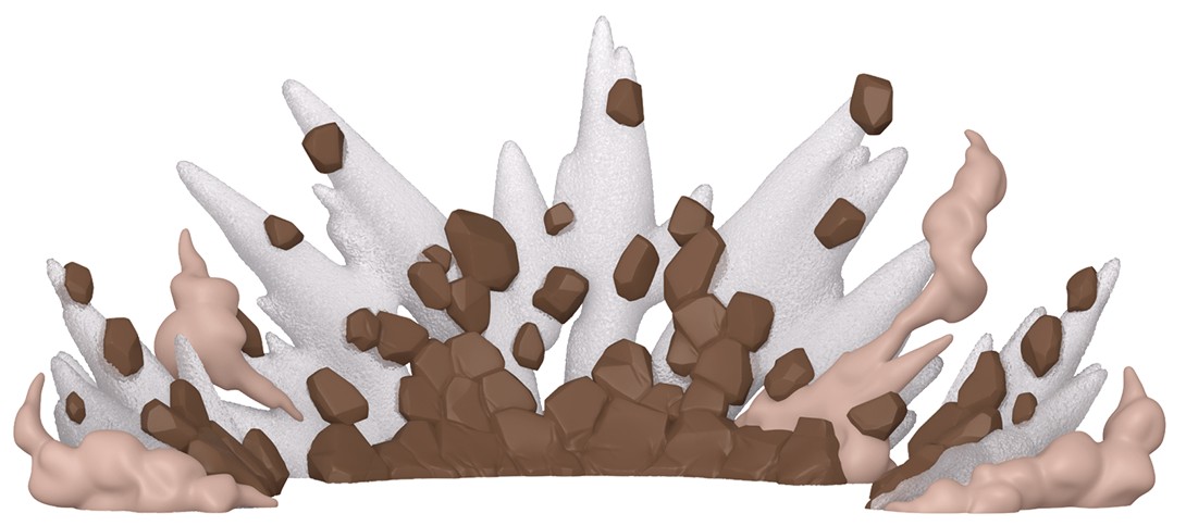 Accesoriu pentru figurină  Funko POP! Elements: Earth - Dirt/Rock